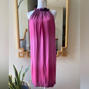 Vince ombré silk slip dress